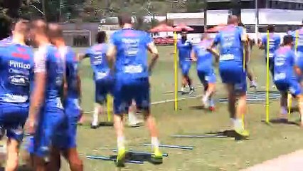Imagens do treino do Santos desta quarta-feira