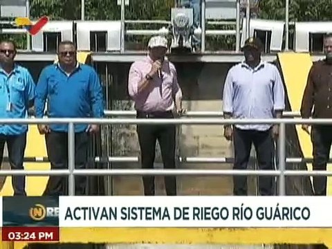 Activan Sistema de Riego Río Guárico para ciclo de siembra 2022-2023 en la ciudad de Calabozo