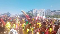 RİO DE JANERİO - Brezilyalı taraftarlar, çeyrek finali kaybetmenin üzüntüsünü yaşadı