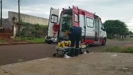 Jovem sofre queda de bicicleta e Samu é acionado