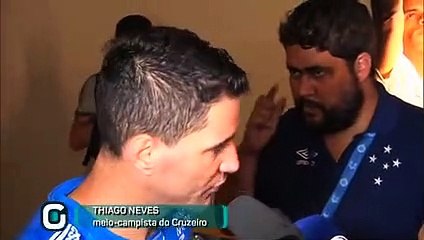 Download Video: Autor do gol, Thiago Neves enaltece elenco do Cruzeiro