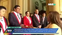 Presidenta de Perú en proceso para designar gabinete -MVS Noticias 9 dic 2022