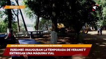 Panambí inauguran la temporada de verano y entregan una máquina vial