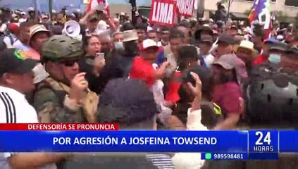 Defensoría del Pueblo rechaza agresiones a periodista Josefina Towsend