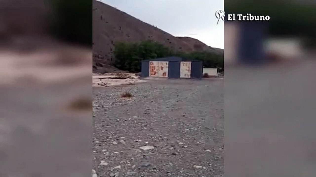 Crecida del río en Alfarcito