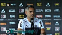 Rodrigo Santana fala sobre jogo contra Palmeiras e momento da equipe
