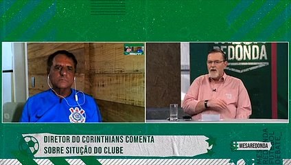 Diretor do Corinthians e Chico Lang discutem no Mesa Redonda