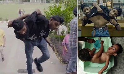 Conjoined twin electricians spark outcry in India after revealing they are paid ONE salary for their government job despite being two people