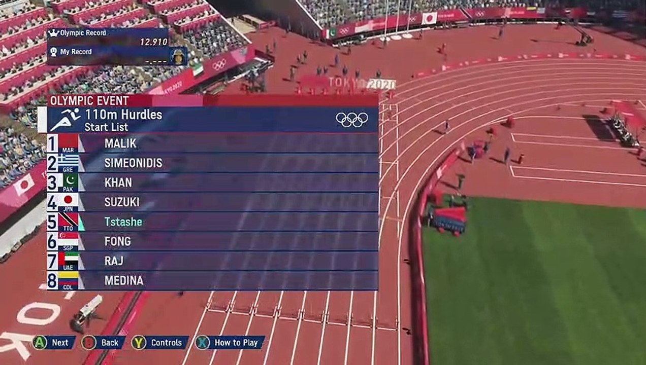 Completing The Hurdlers (Olympic Games Tokyo 2020 - The Official Video Game)
