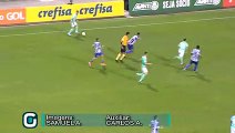 Luiz Adriano faz o quinto gol do Palmeiras diante do CSA