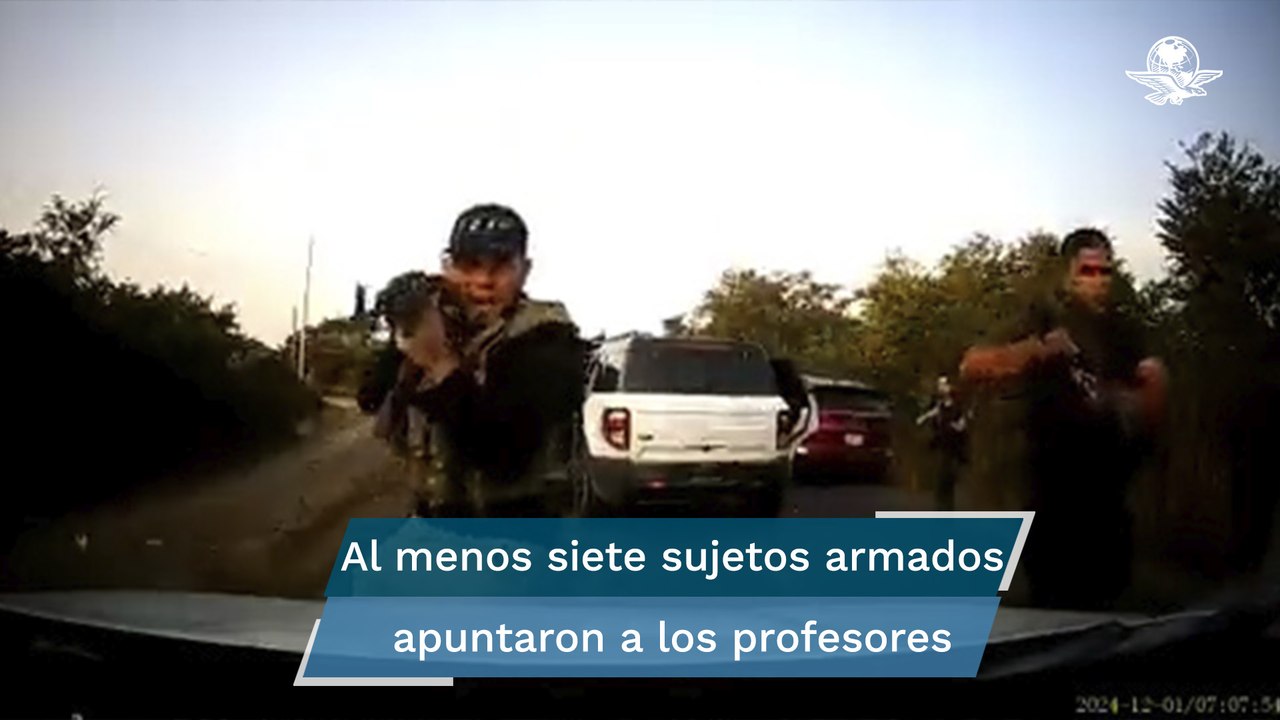 “¡Somos maestros!”; grupo armado retiene a profesores