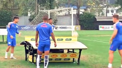 Imagens do treino do Santos desta quarta-feira