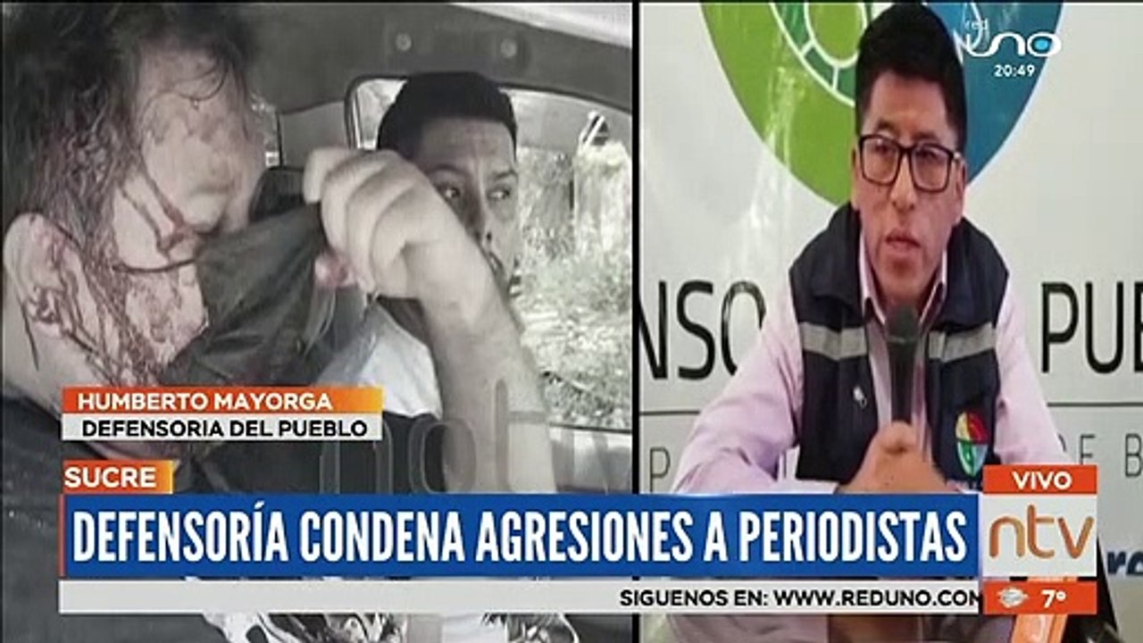 Defensoría condena agresiones a periodistas.