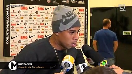 Veja o gol e a emoção de Gustagol ao  decretar a vitória do Corinthians