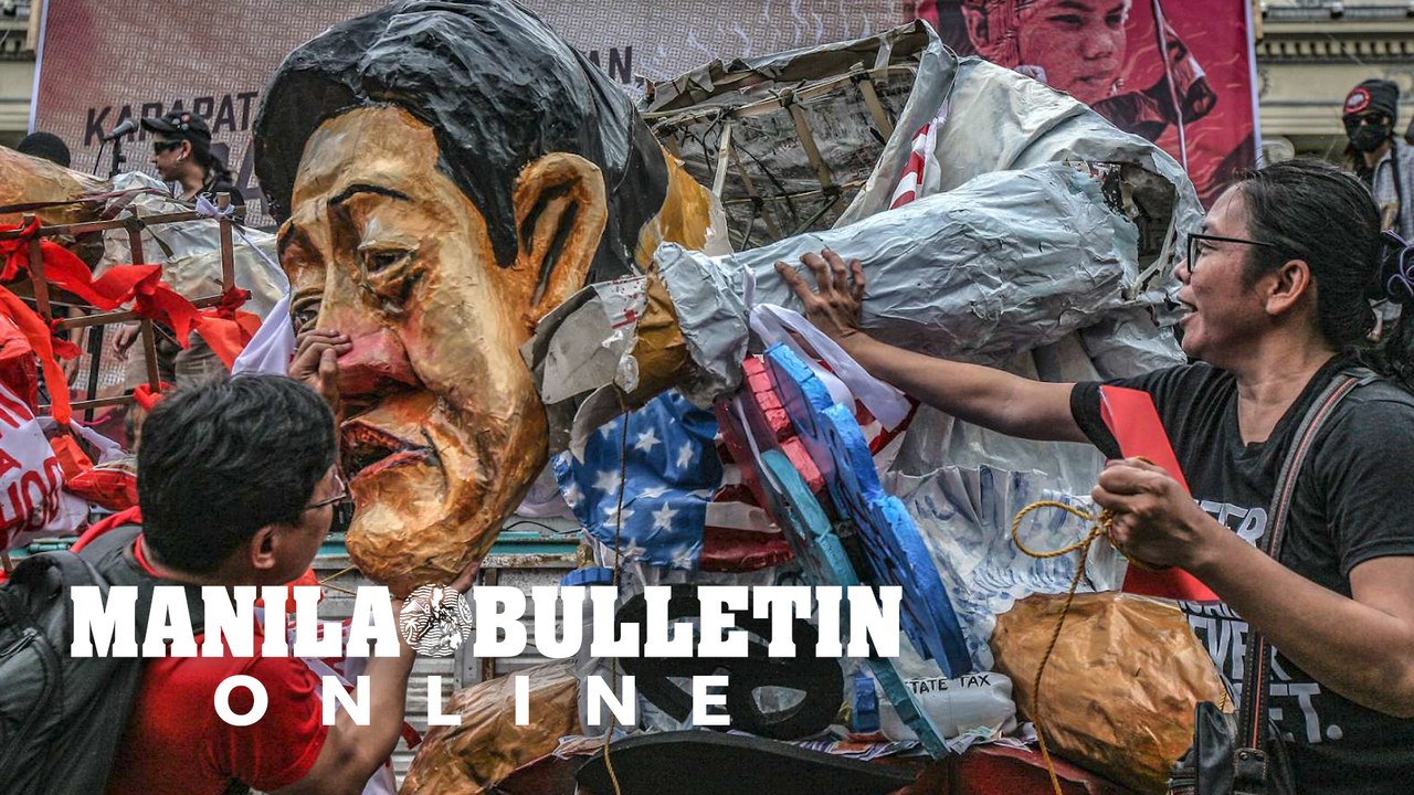 Various protesters march to Mendiola as they mark International Human Rights Day