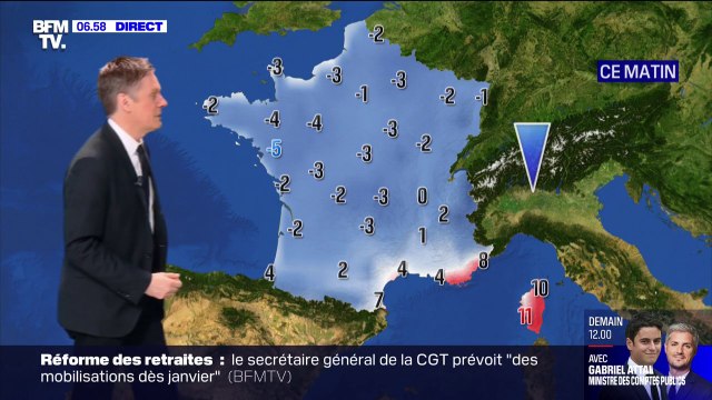 Jusqu'à -5°C... Le froid s'installe sur une très large partie du pays ce samedi