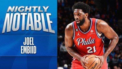 Nightly Notable: Joel Embiid Dominates with 38 Points & 12 Rebounds in 76ers' Overtime Win 🏀