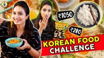 Eating Korean Food First Time  | Korean Food Challenge  | Vaishnavi R B