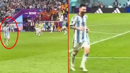 Dünya Kupası'ndaki zafer sonrası Messi, takım arkadaşlarının aksine bambaşka bir yere koştu