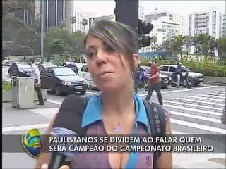 População de São Paulo dá seu palpite sobre quem ganhará o Brasileiro