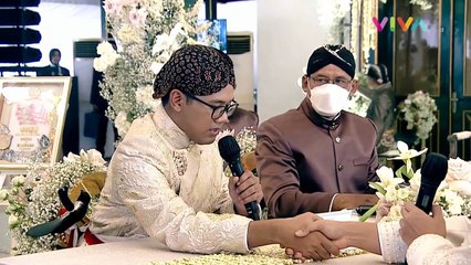 Hela Napas, Kaesang Teriak “Alhamdulillah” Usai Ijab Kabu