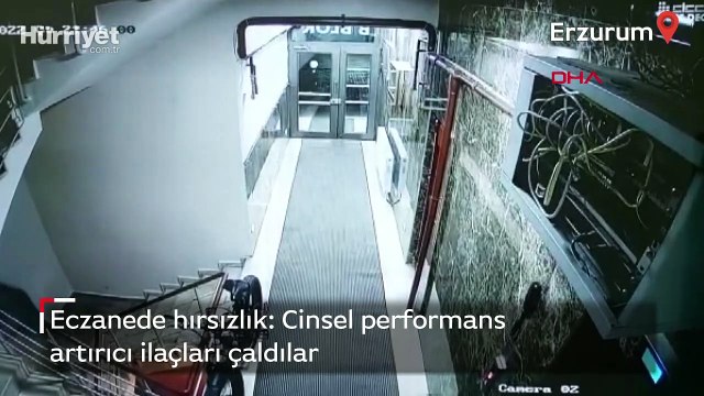 Eczanede hırsızlık anları: Cinsel performans artırıcı ilaçları çaldılar