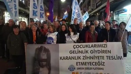 Samsun Kesk Kadın Meclisi: "6 Yaşındaki Çocukları Evlendiren, İstismarı Meşrulaştıran Zihniyetinizi Kabul Etmiyoruz"