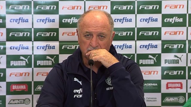 Felipão analisa o empate do Palmeiras diante do Corinthians