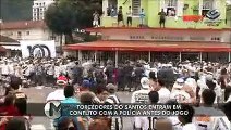 Santistas brigam com policiais antes de clássico na Vila
