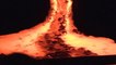 Stunning lava show recreates volcanic eruption in Iceland