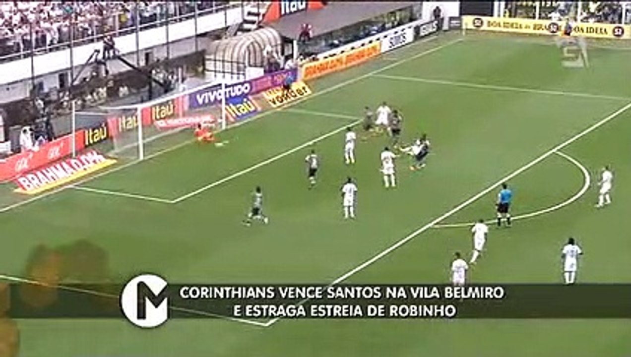 Assista aos melhores momentos de Santos e Corinthians na Vila Belmiro