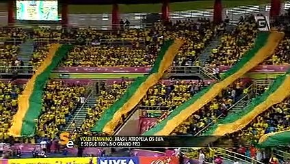 Brasil venceu EUA por 3 sets a 0 e segue invicto no Grand Prix