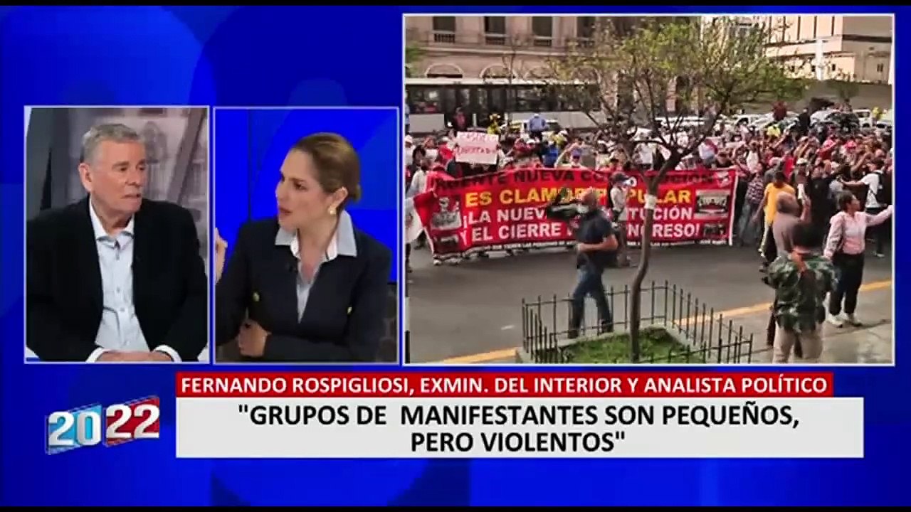 Rospigliosi: "Dina Boluarte venía conspirando contra Pedro Castillo" para asumir la presidencia