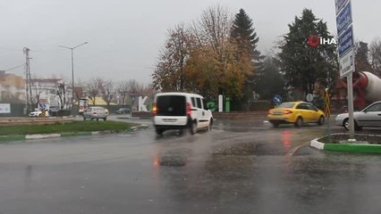 Kırklareli'nde sağanak etkili oluyor