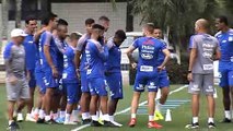 Imagens do treino do Santos desta quinta-feira