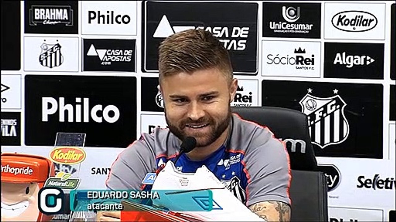 Santos veja o que disse Eduardo Sasha em coletiva