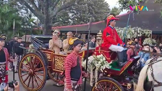 Sah Suami Istri, Kaesang-Erina Langsung Naik Kereta Kencana