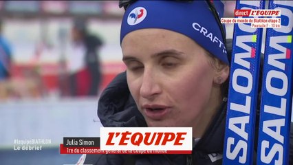 Hochfilzen : Julia Simon : «Il fallait que je canalise mes émotions» - Biathlon - CM (F)