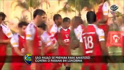 Confira o treino do São Paulo para amistoso em Londrina