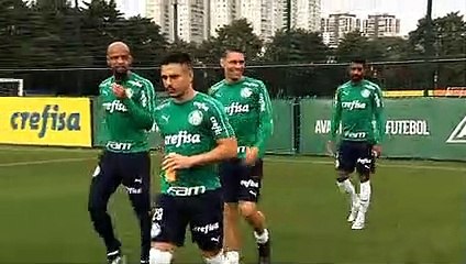 Confira imagens do treino do Palmeiras desta terça-feira