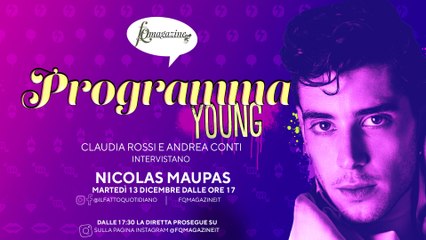 Nicolas Maupas: “Odio il Natale” in diretta con Claudia Rossi e Andrea Conti