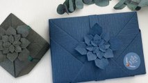 DIY Gift Wrapping - Wrapping A Gift Box With Origami Flower For Mother's Day