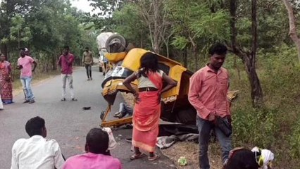 తిర్యాణి: కూలీలతో వెళ్తున్న ఆటో బోల్తా
