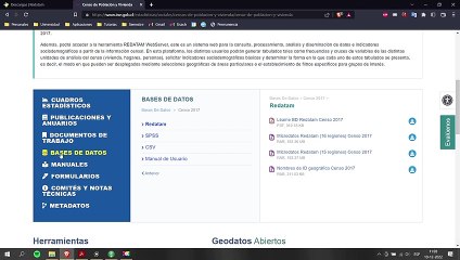 Descargar y uso de datos Redatam