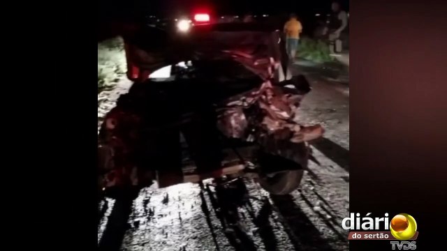 Grave acidente deixa quatro pessoas feridas na PB-393 entre Cajazeiras e São João do Rio do Peixe
