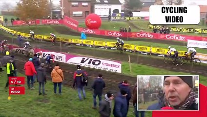 Awkward Crash Into Cyclocross Barriers