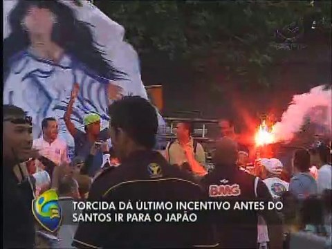 Torcedores do Santos vão incentivar os jogadores antes do Mundial