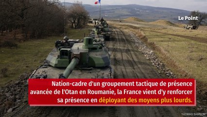 En Roumanie, voisine de l'Ukraine, les chars français renforcent la digue otanienne