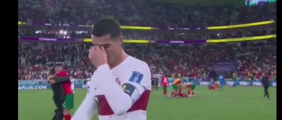 لحضة بكاء كريستيانو رونالدو