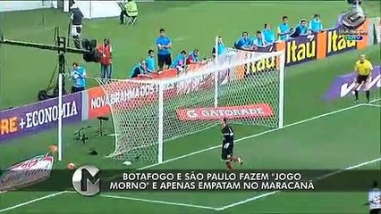 Assista aos melhores momentos de Botafogo e São Paulo